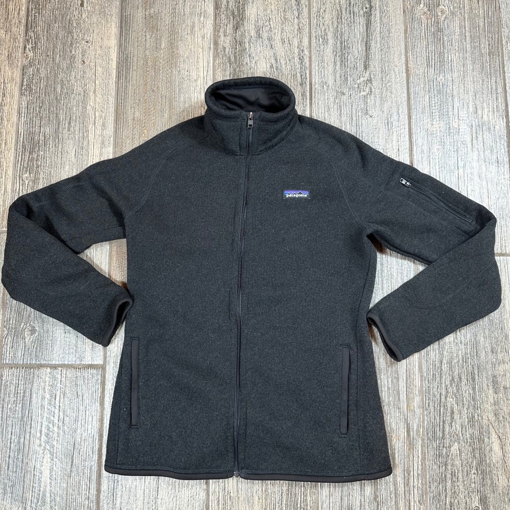 Patagonia Women's Gray Fleece Full Zip‎ Jacket APMM Trip 19 Patch Size M
